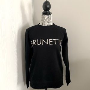 BRUNETTE THE LABEL crewneck sweatshirt.